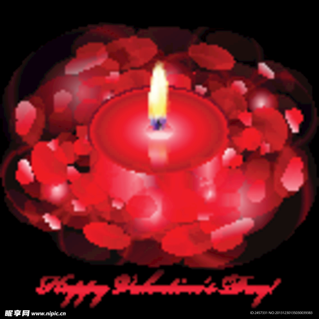 情人节蜡烛