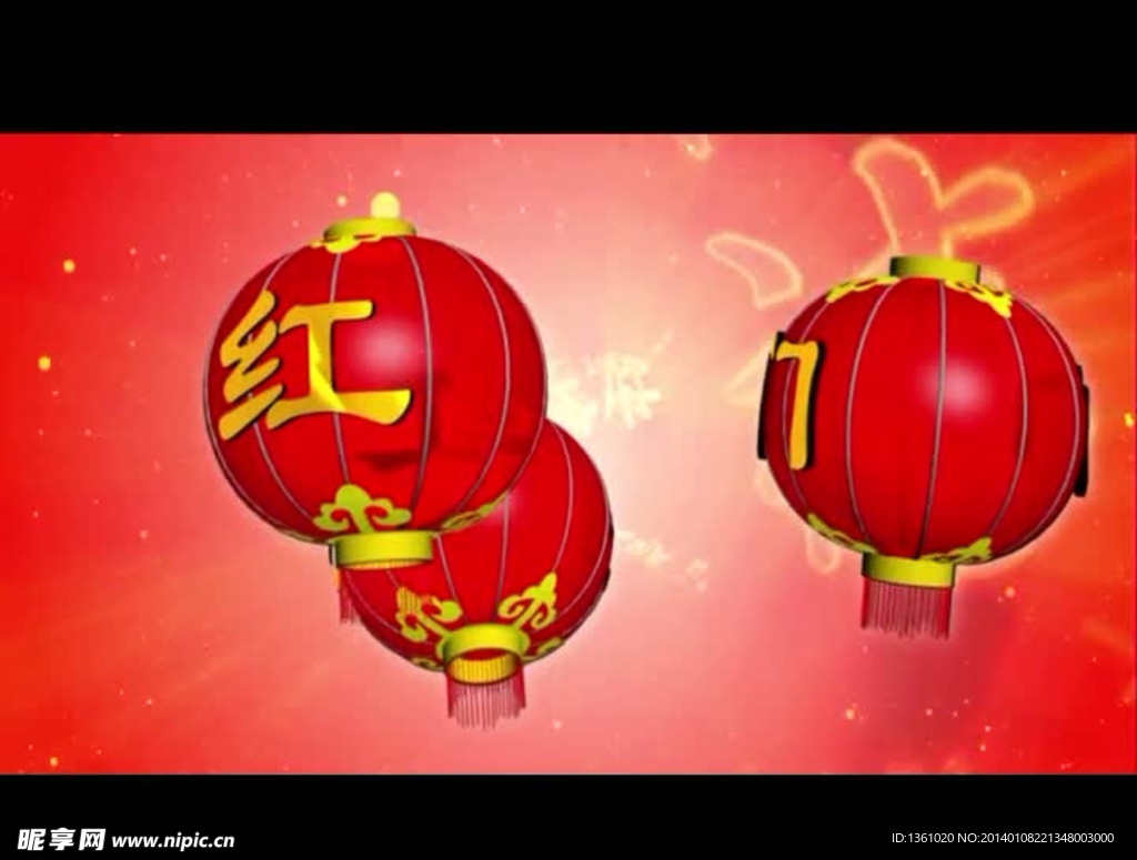 春节灯笼视频素材