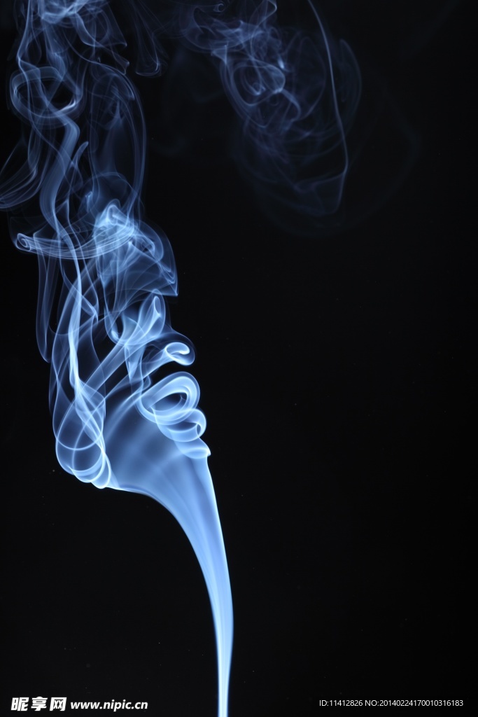 贴图黑色背景烟雾