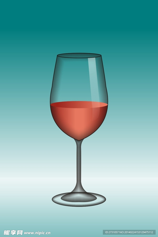矢量 高脚酒杯