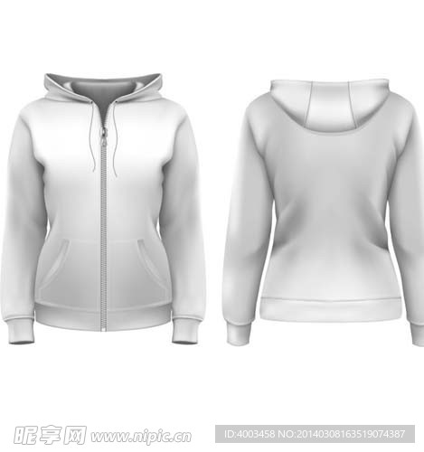 运动休闲服矢量图