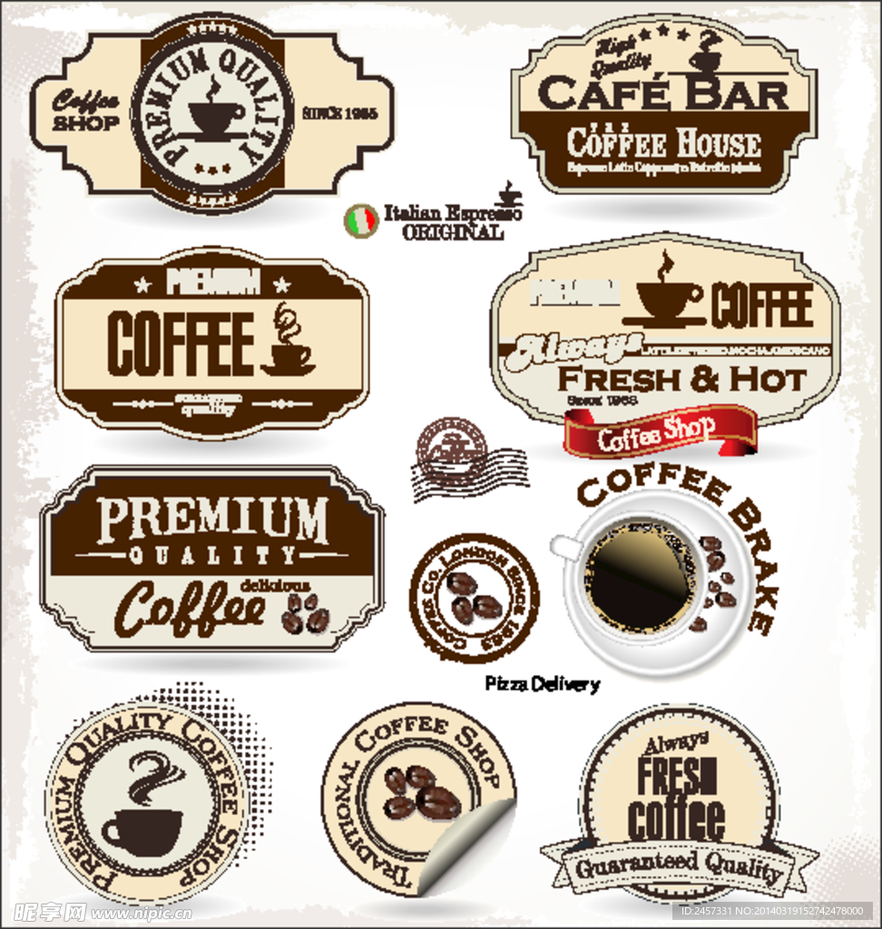 咖啡标签