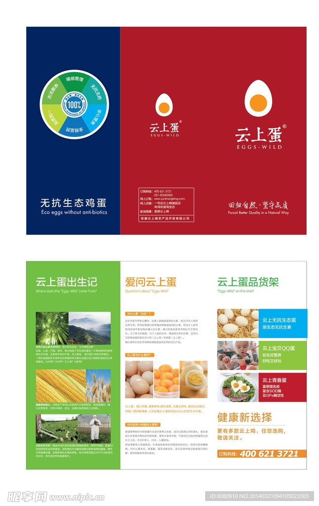 云上蛋折页