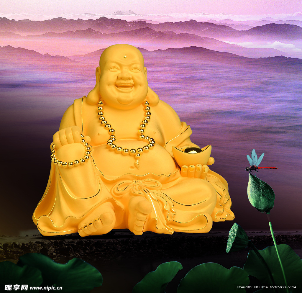 黄金摆件海报灯箱片