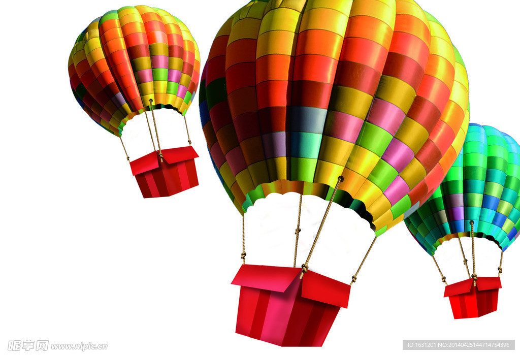 礼品盒与热气球
