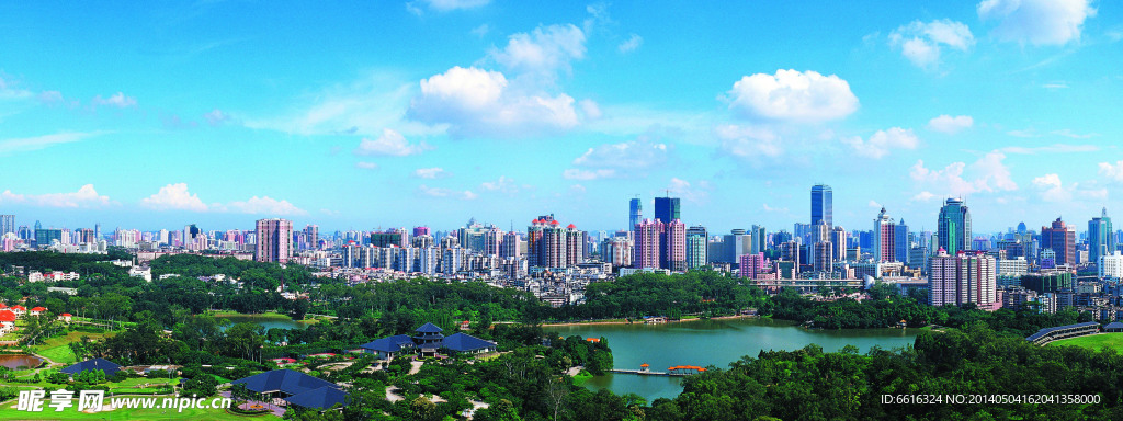 广州全景之绿色广州城