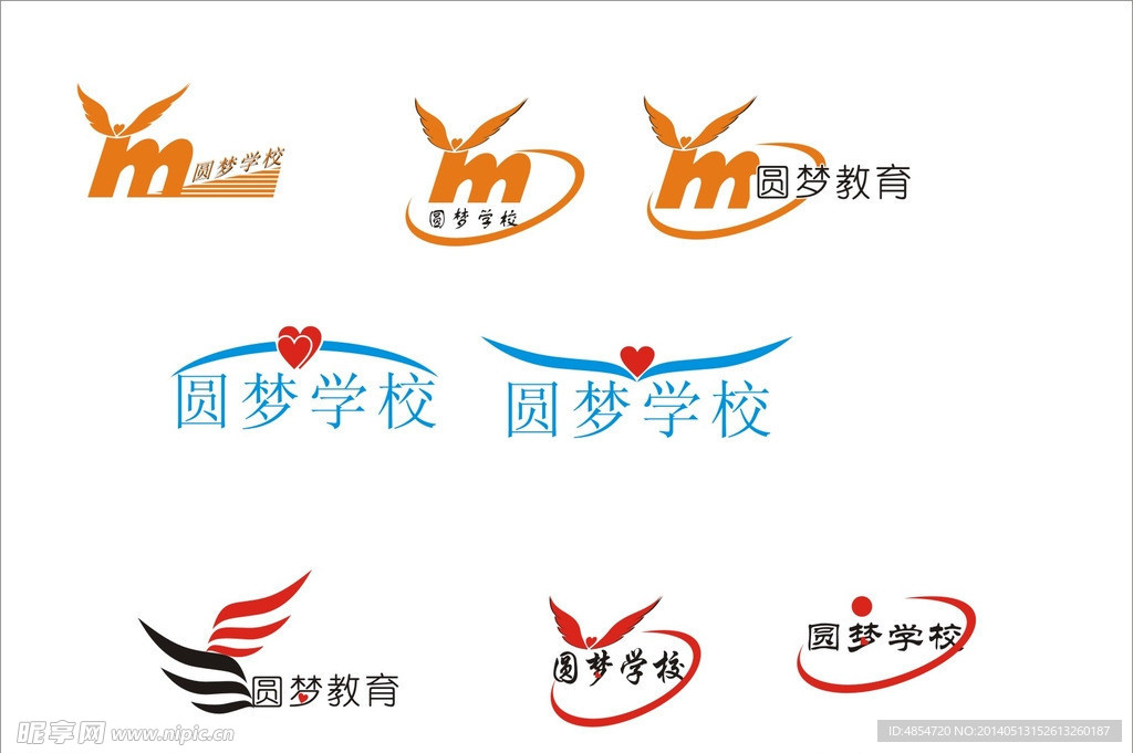 圆梦教育标志LOGO