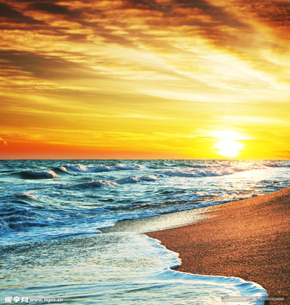 海边夕阳风光
