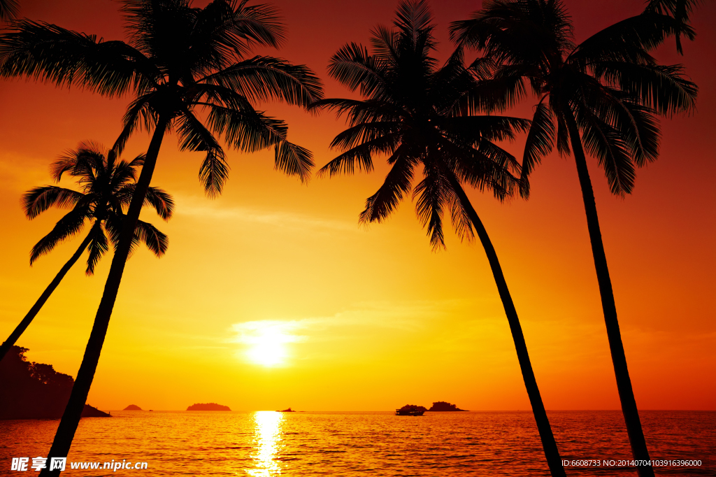 海边夕阳风光