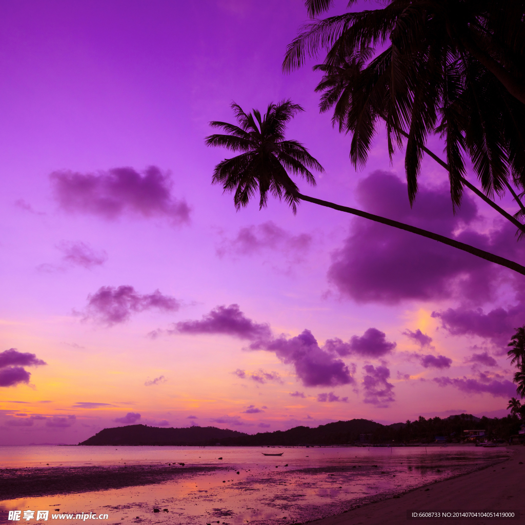 海边夕阳风光