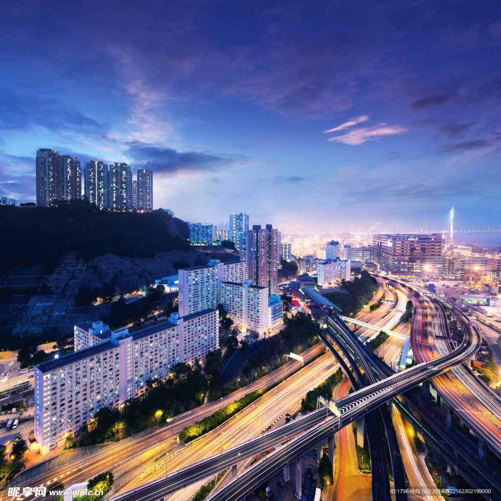 上海立交桥夜景