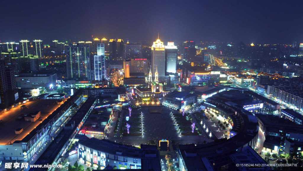 宁波城市夜景图