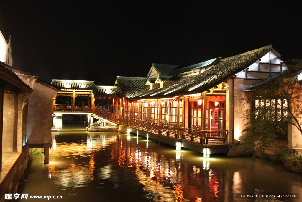 乌镇西栅夜景