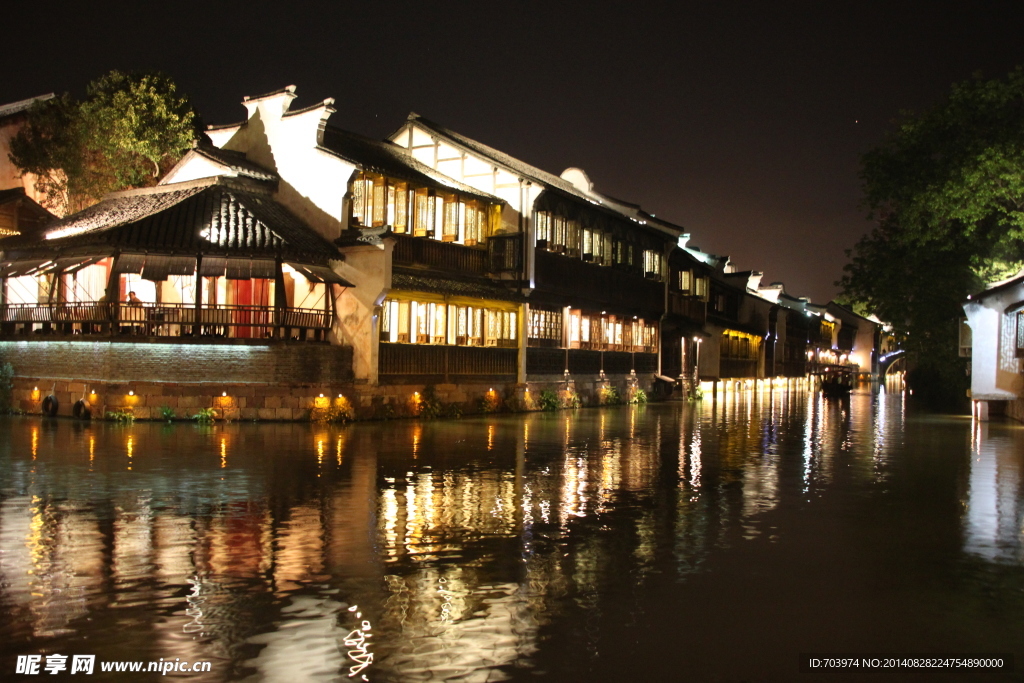 乌镇西栅夜景