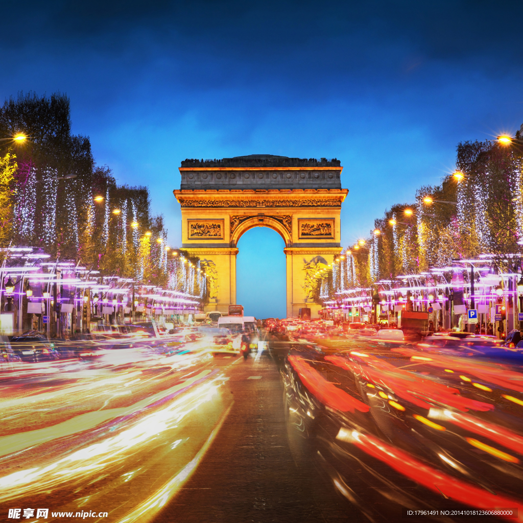 唯美巴黎夜景