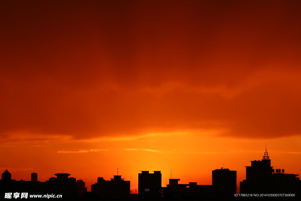 雨后夕阳