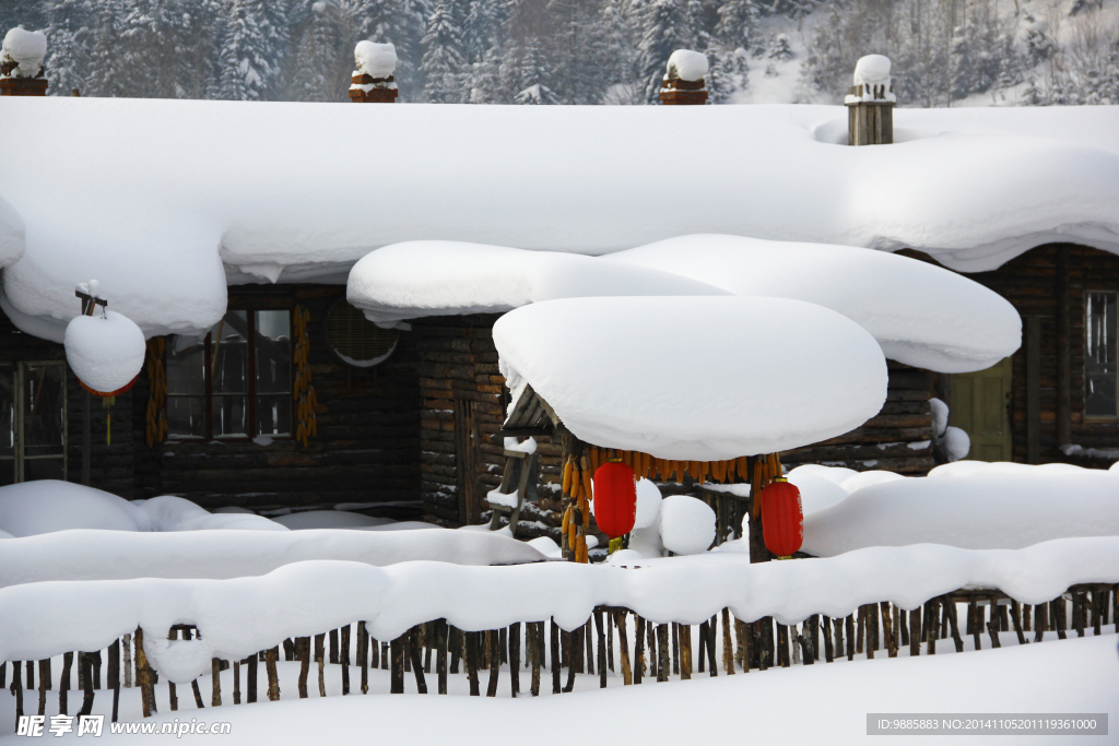 雪乡唯美风景