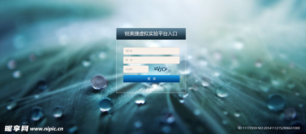 网站后台登陆界面设计