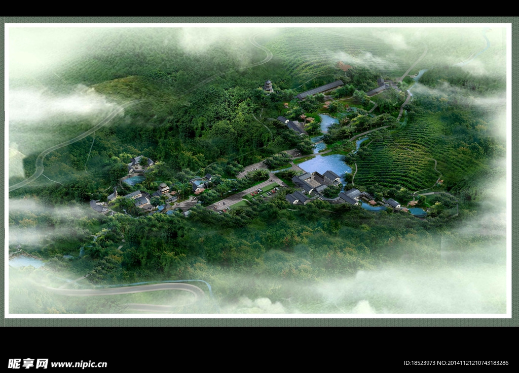 居住区鸟瞰图