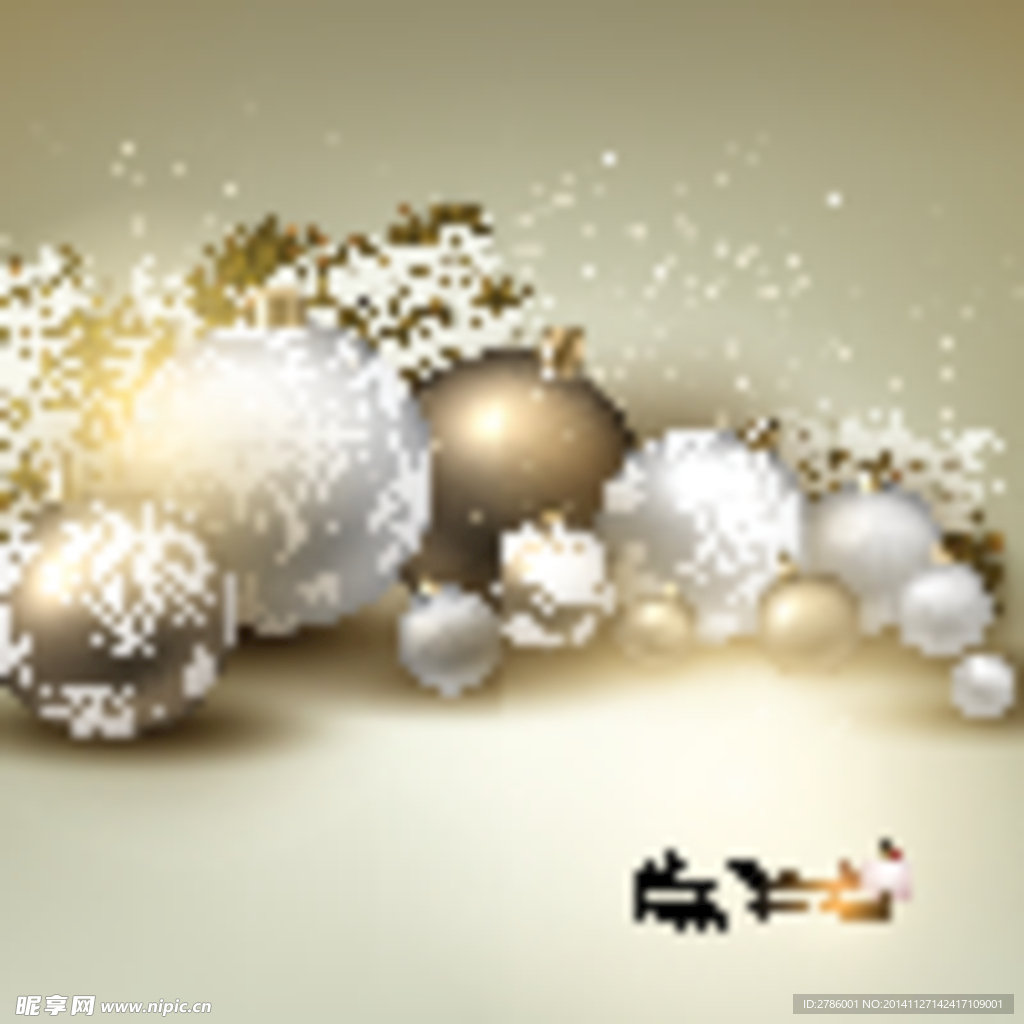 圣诞球背景