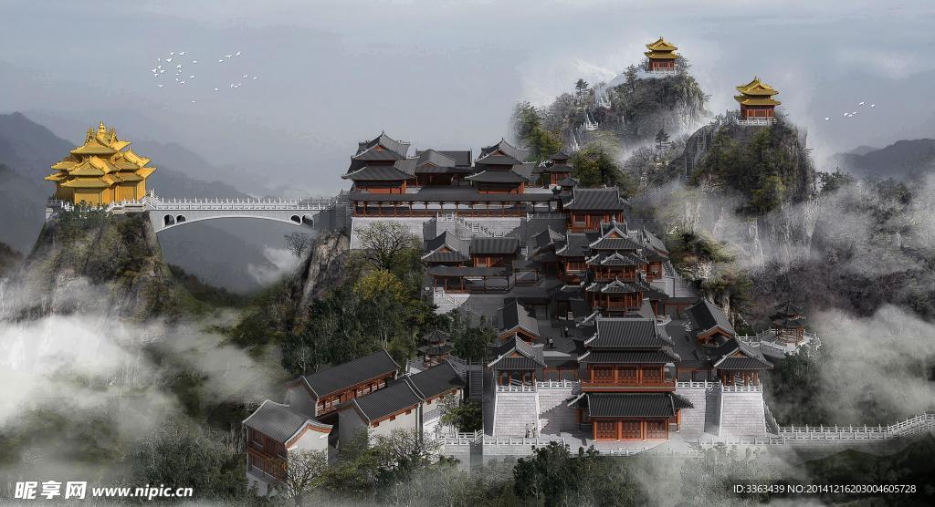 寺庙效果图