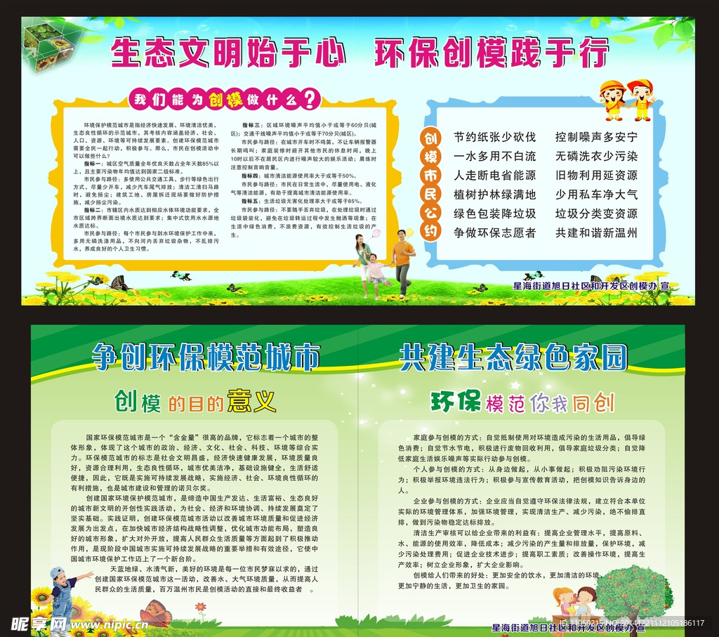 文明 环保 宣传栏