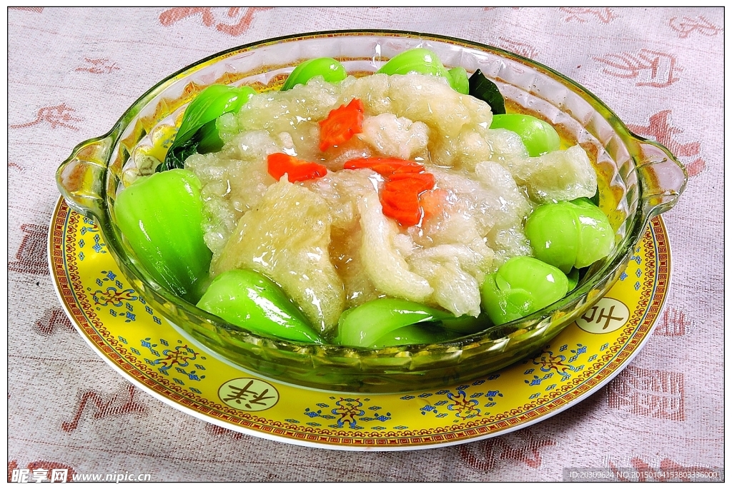菜胆扒鱼肚