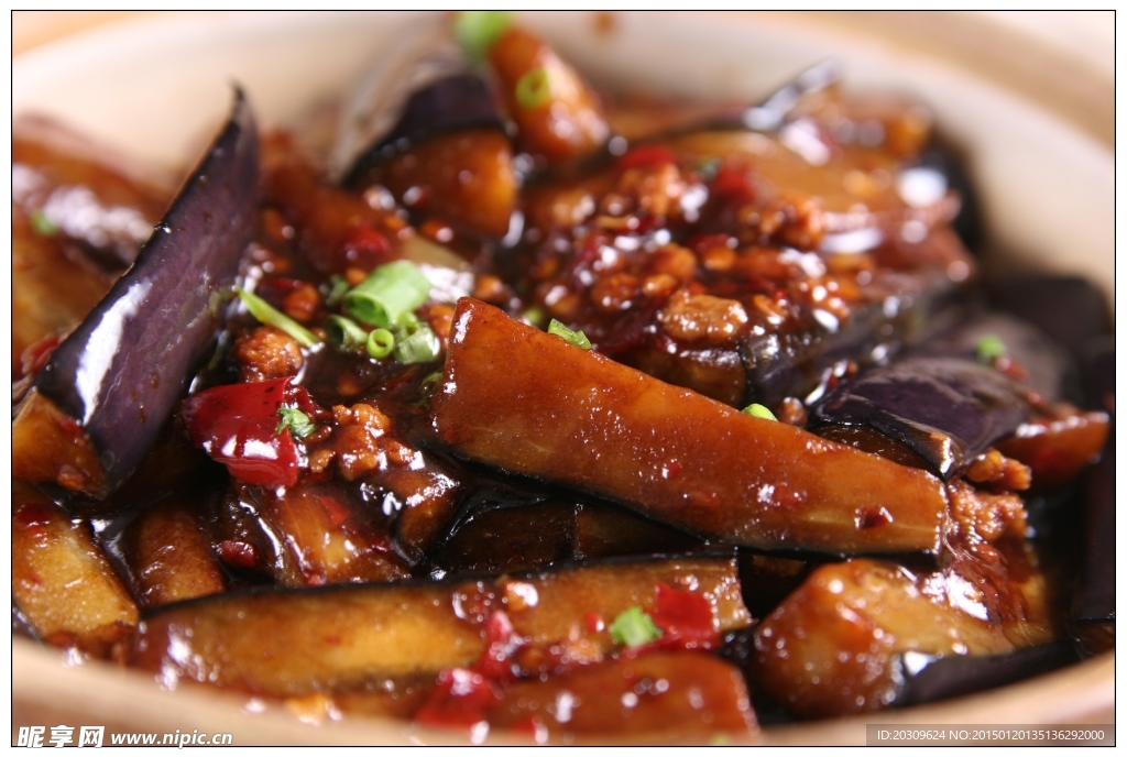 鱼香茄子煲