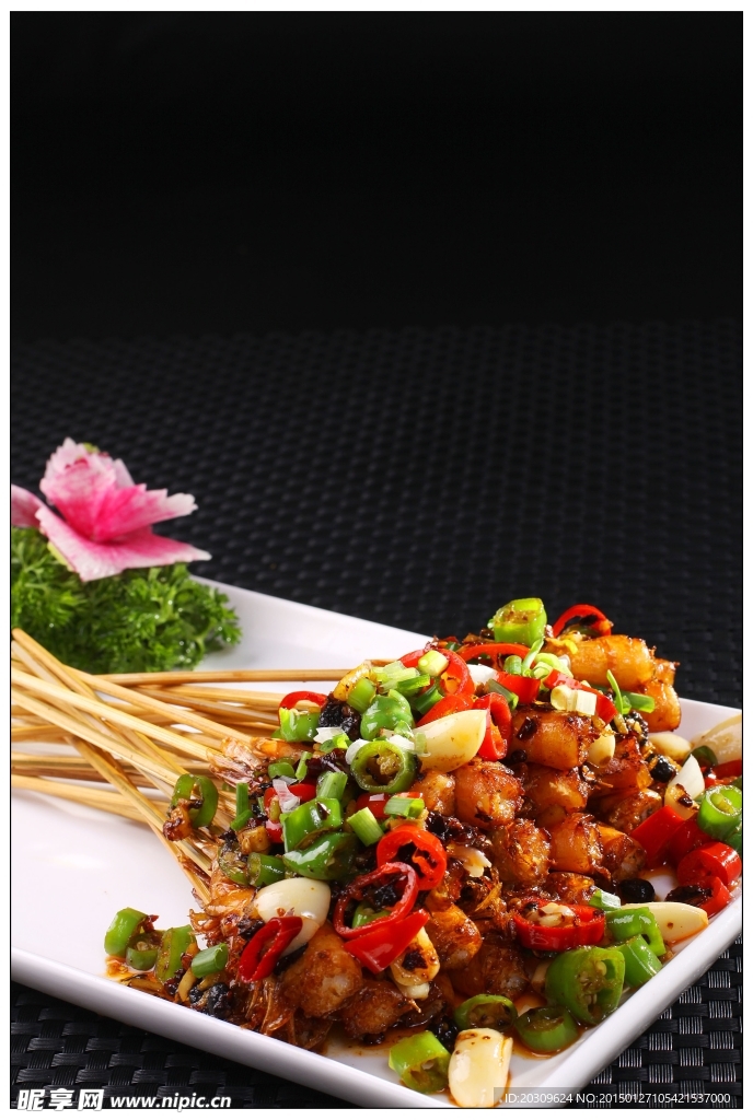 辣子串烧虾