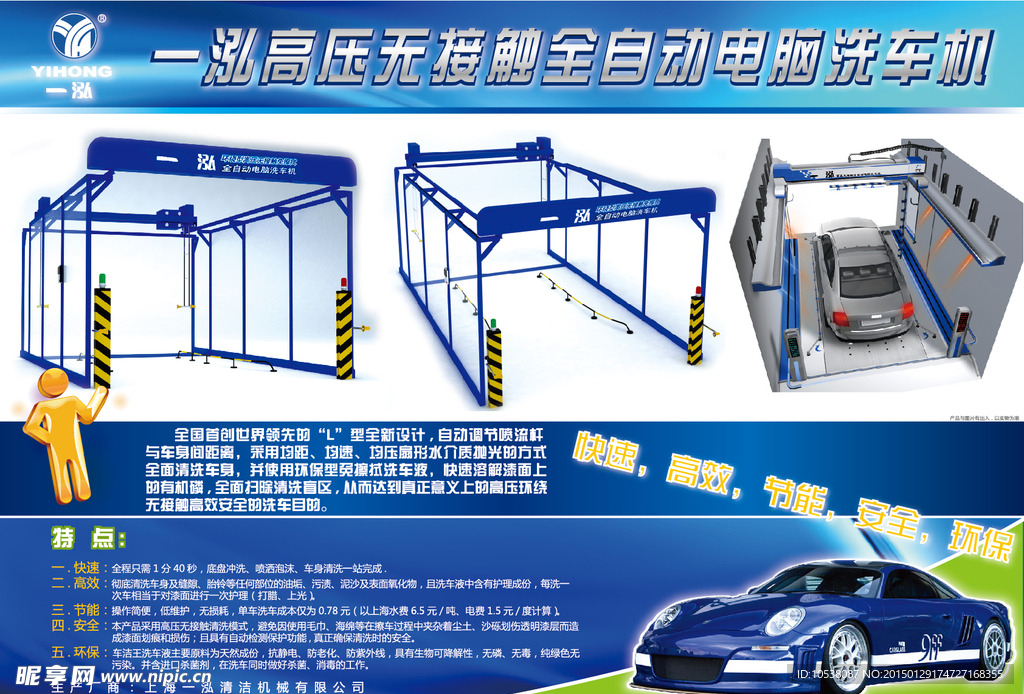 洗车机海报