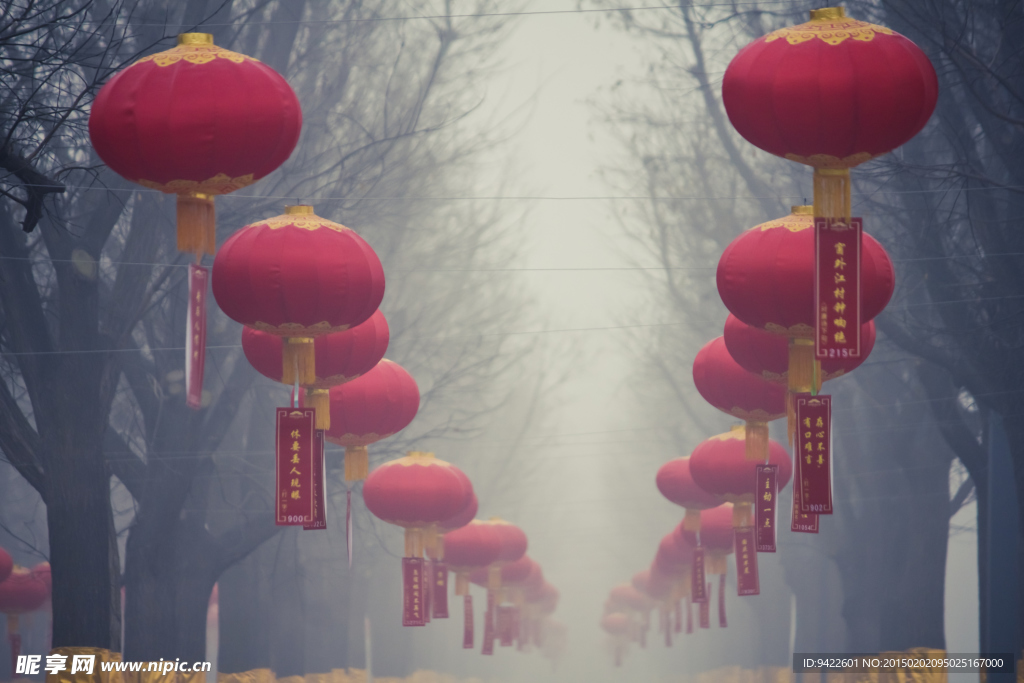 树林灯笼