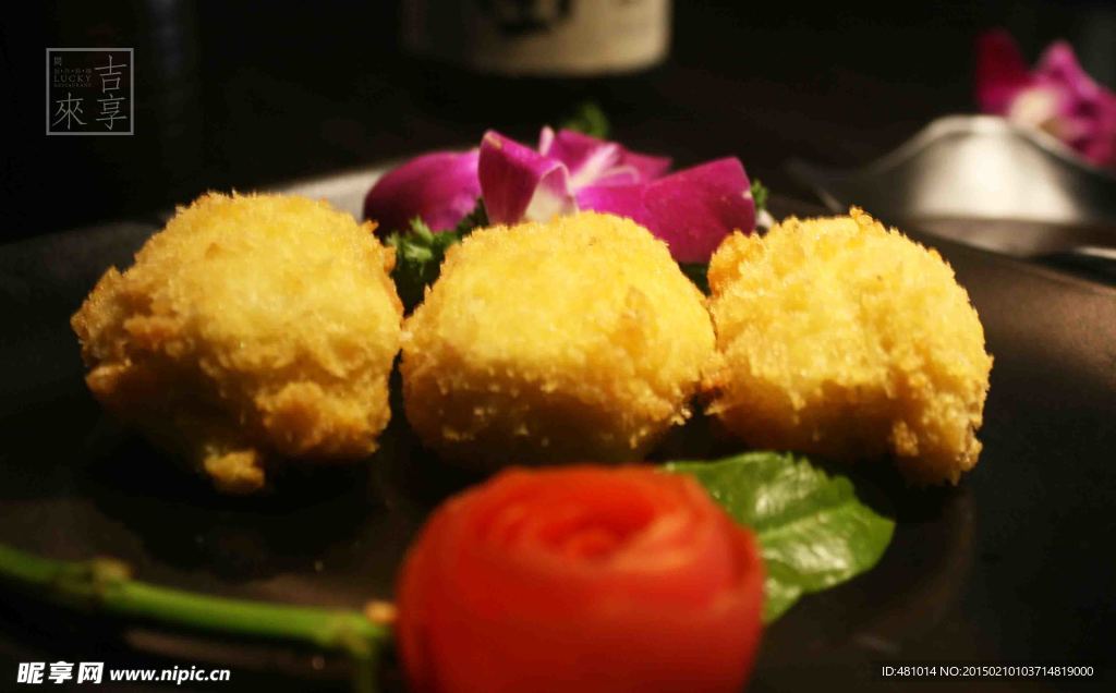 炸奶油蟹饼