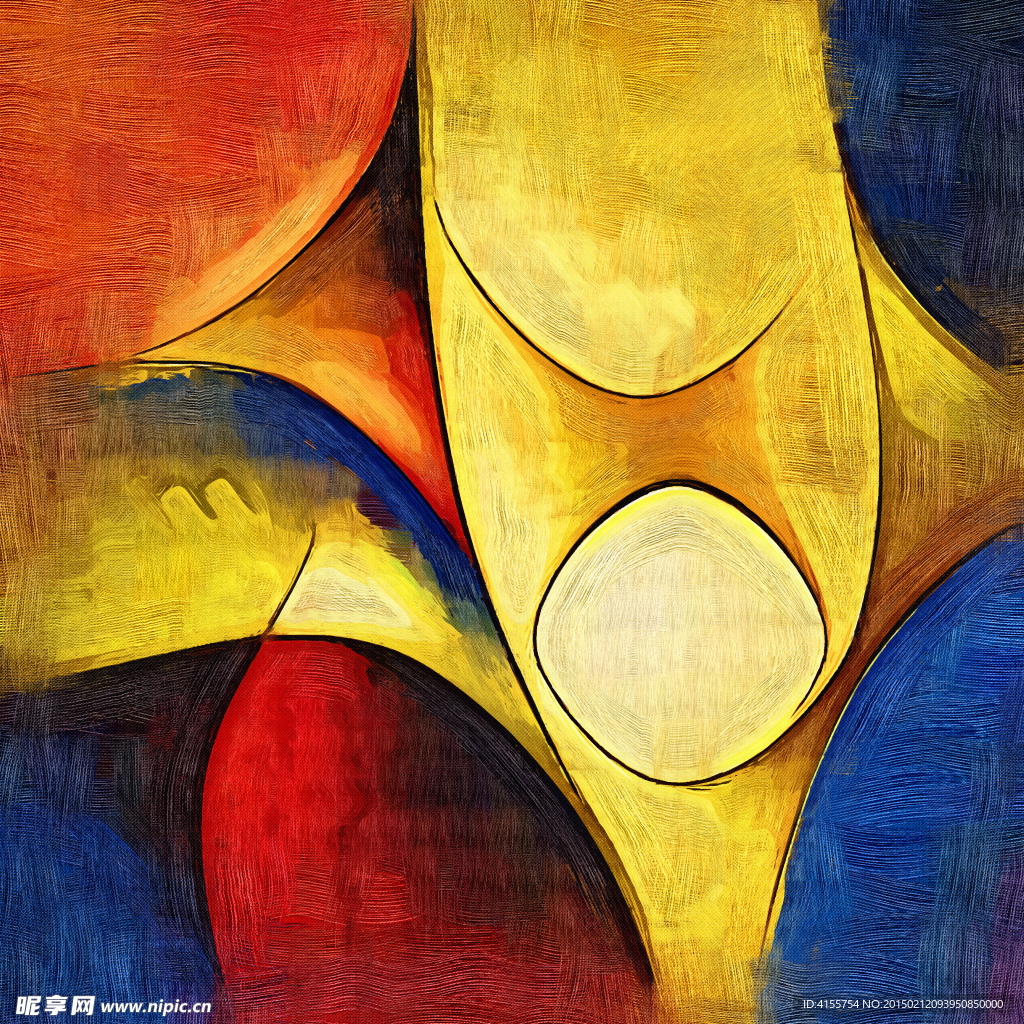抽象油画 装饰画 无框画