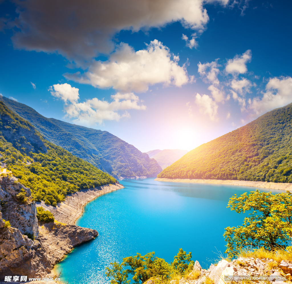 唯美祖山湖