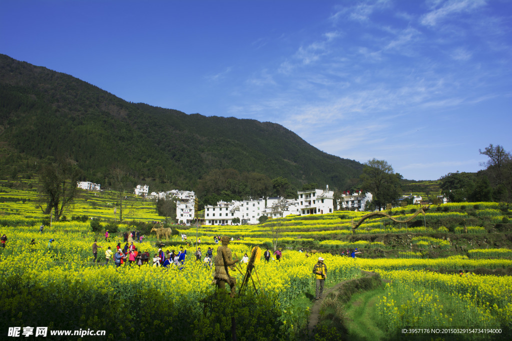 婺源农家稻草人