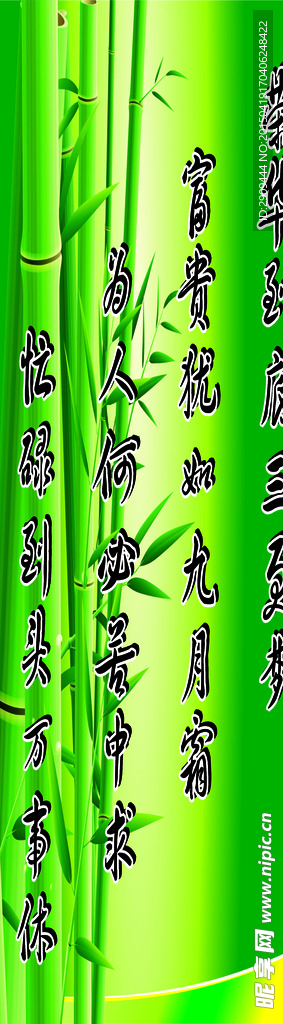 竹韵古诗写真