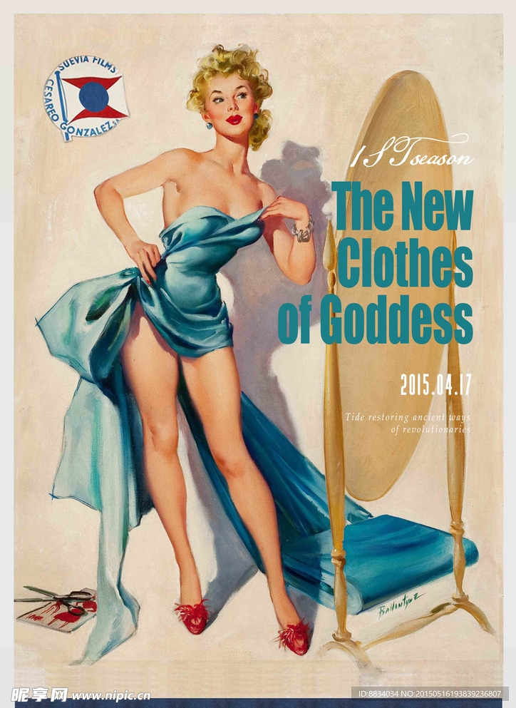 复古女神海报