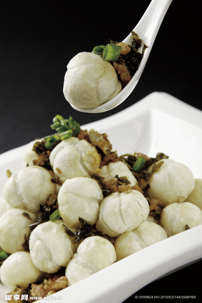 梅干菜炒汤圆