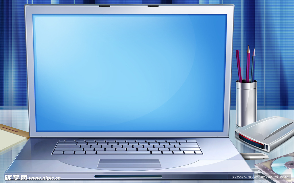 手绘笔记本电脑