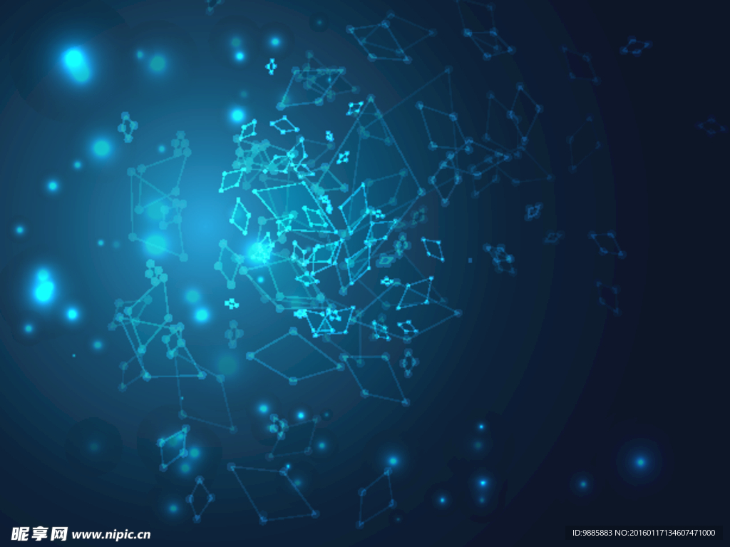 蓝色科技背景