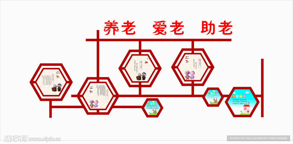 幸福颐园形象墙