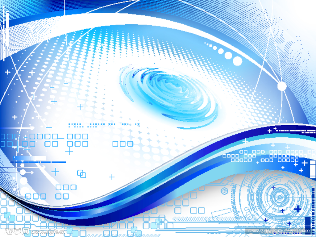蓝色科技背景
