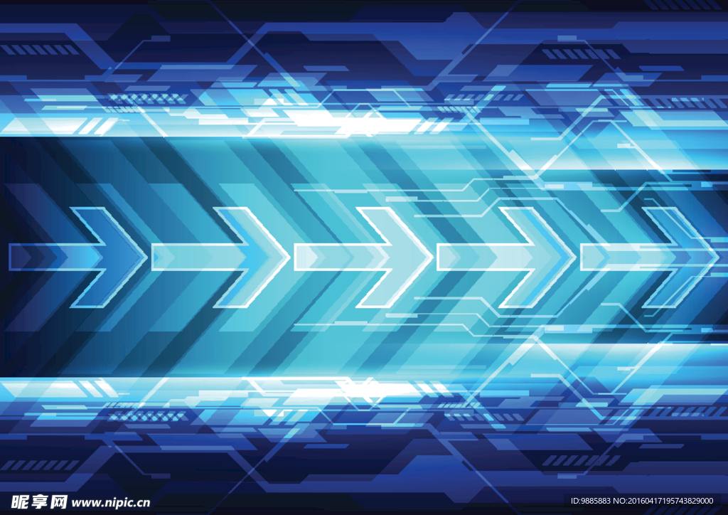 蓝色科技背景
