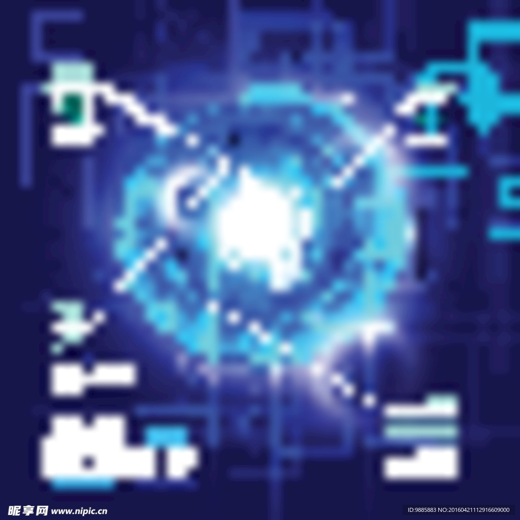 蓝色科技背景