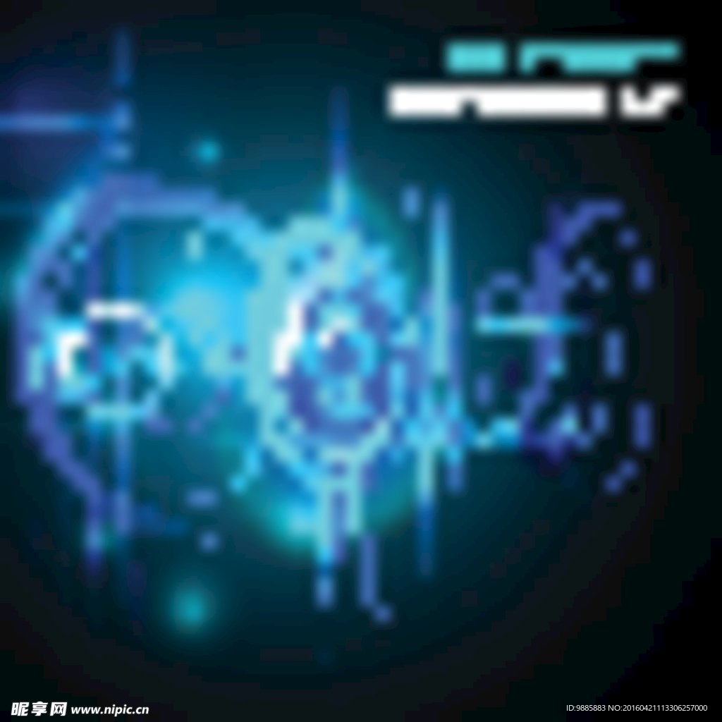 蓝色科技背景