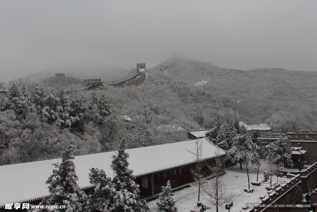 长城雪景