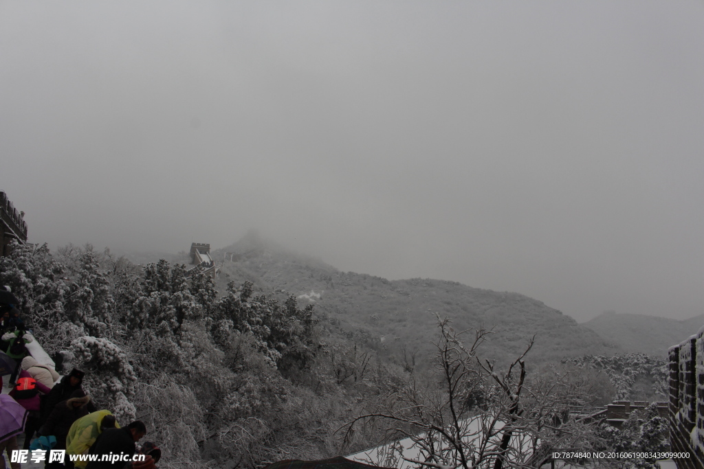长城雪景