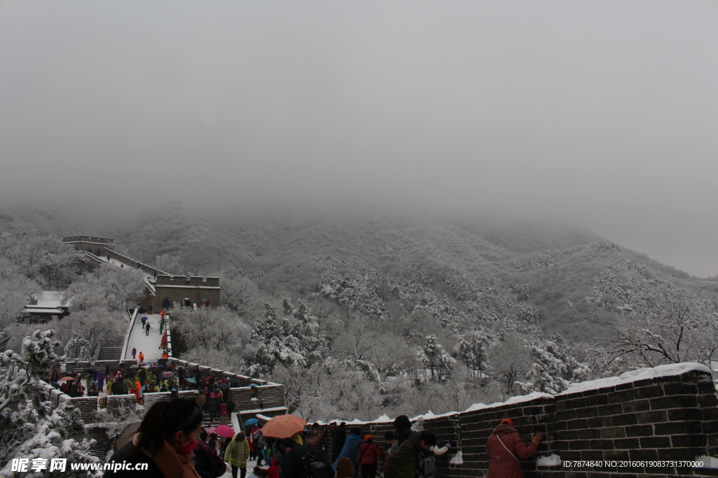 长城雪景