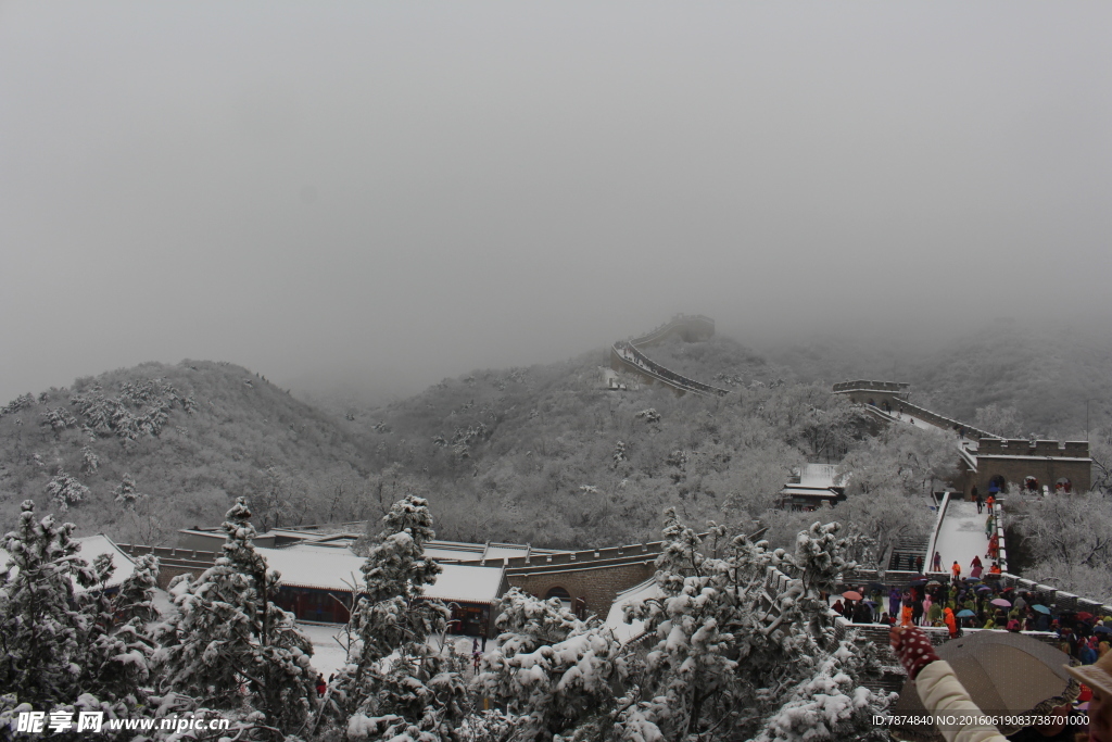 长城雪景
