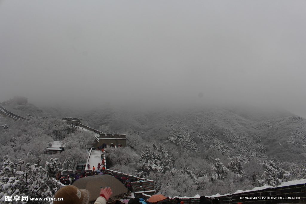长城雪景